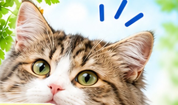 こちらを見つめる猫