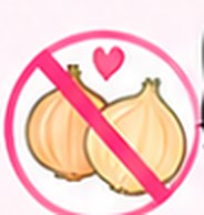 玉ねぎの禁止マーク