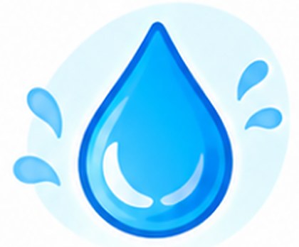水のしずくのイラスト
